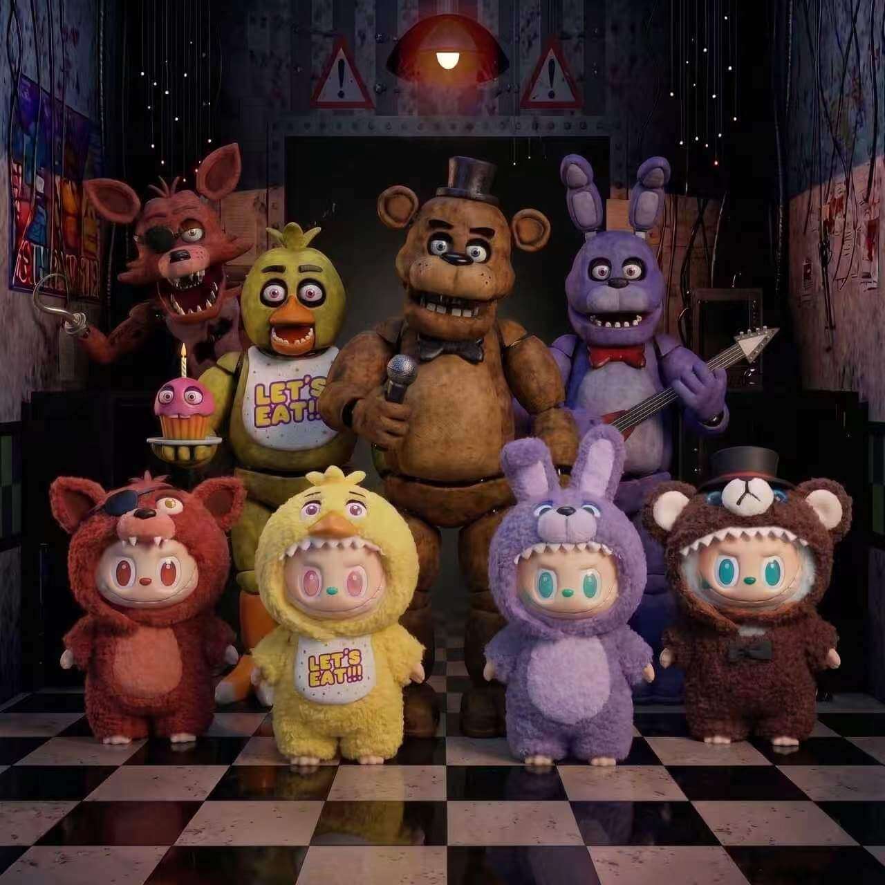 Handmade Labubu Doll Clothes FNAF X Labubu