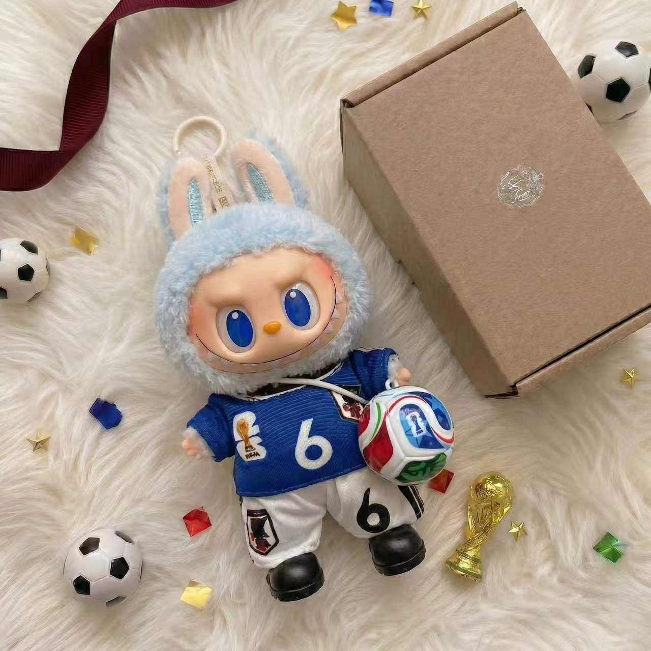 Handmade Labubu Doll Clothes World Cup 2026 Partners - Japan No. 6
