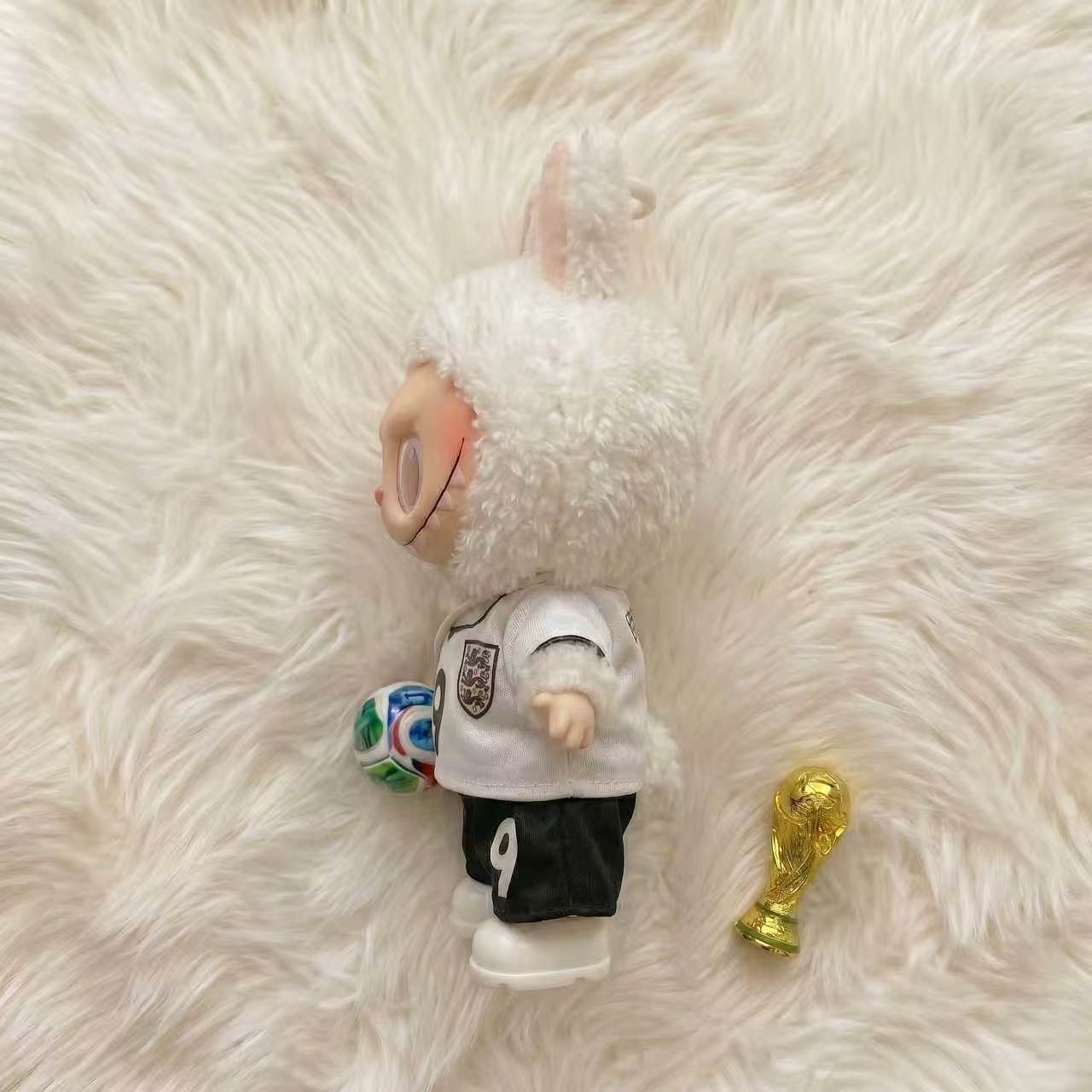 Handmade Labubu Doll Clothes World Cup 2026 Partners - England No. 9