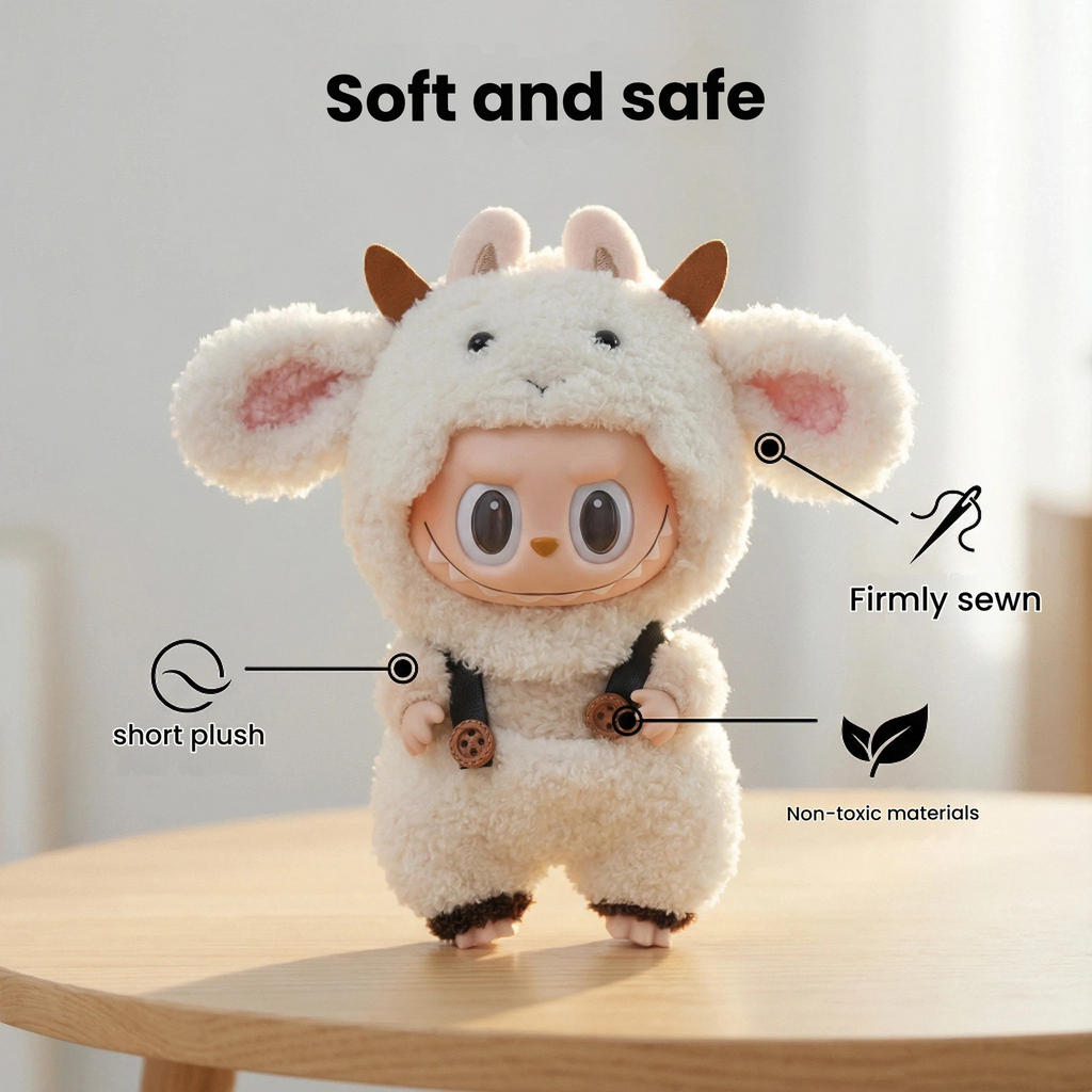 Handmade Labubu Doll Clothes The Sheep Baa-baa