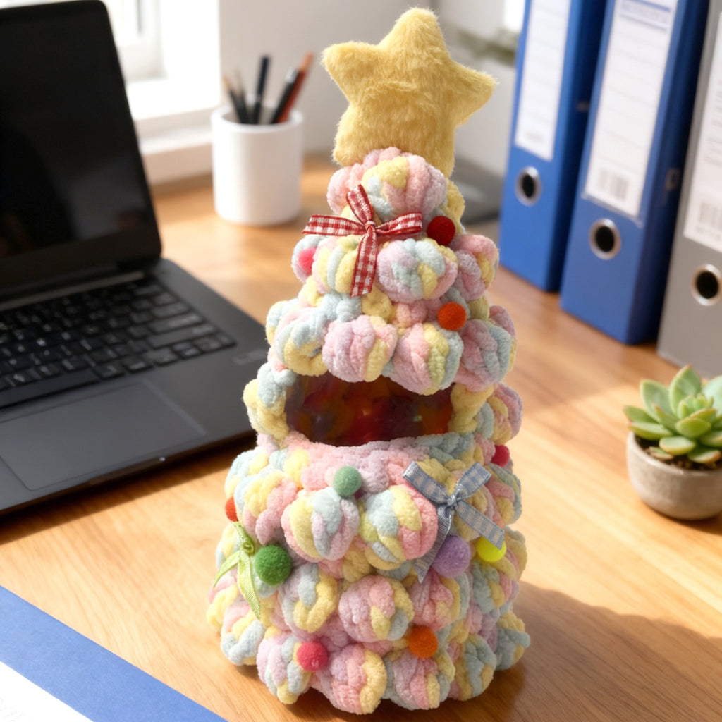 Handmade Labubu Doll Clothes Crochet - Festive Celebrations Christmas Tree