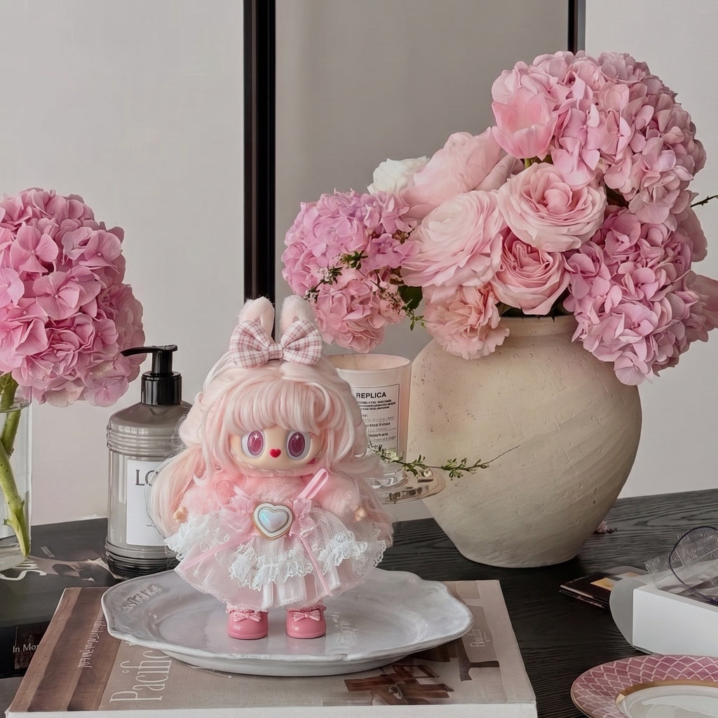 Handmade Labubu Doll Clothes Vintage Barbershop - Sweetheart Garden