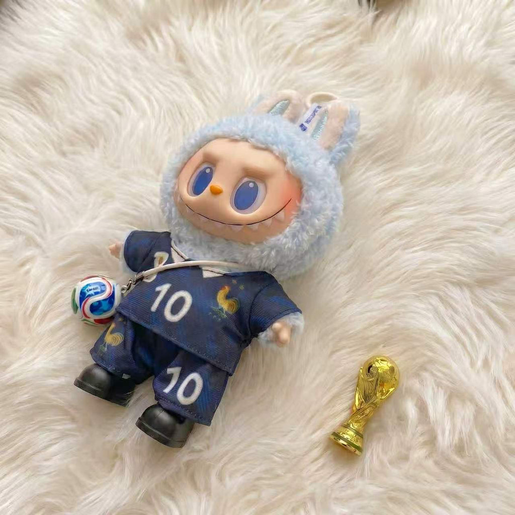 Handmade Labubu Doll Clothes World Cup 2026 Partners - France No. 10