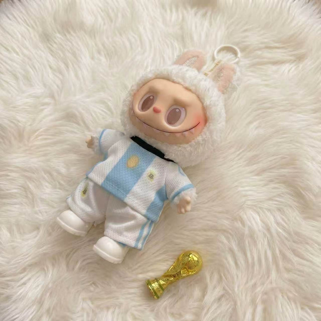 Handmade Labubu Doll Clothes World Cup 2026 Partners - Argentina