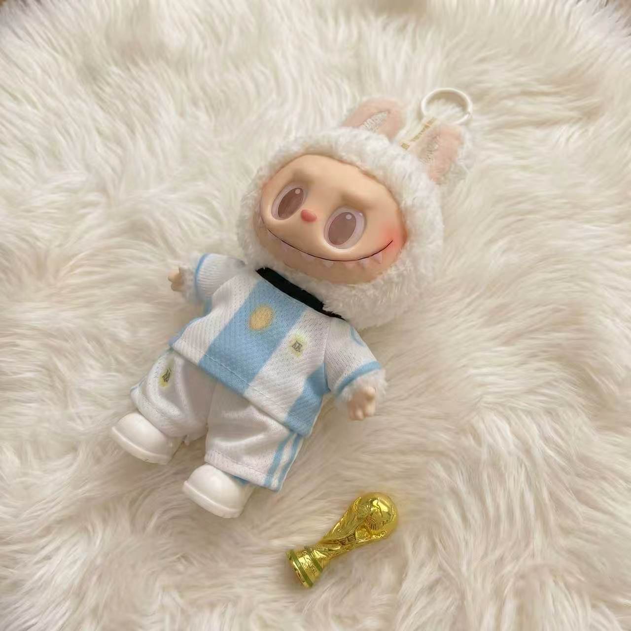 Handmade Labubu Doll Clothes World Cup 2026 Partners - Argentina