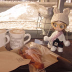 Handmade Zsiga BJD Doll Clothes - Knitted Bunny