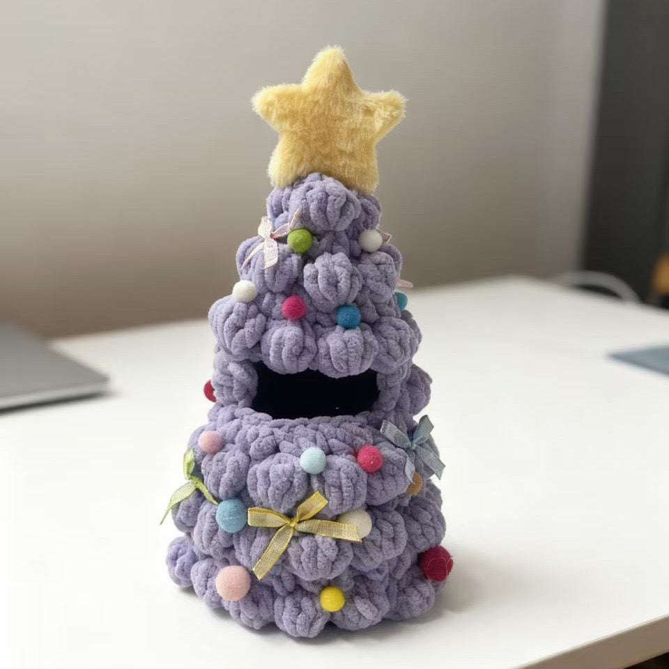 Handmade Labubu Doll Clothes Crochet - Festive Celebrations Christmas Tree
