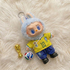 Handmade Labubu Doll Clothes World Cup 2026 Partners - Brazil No. 10