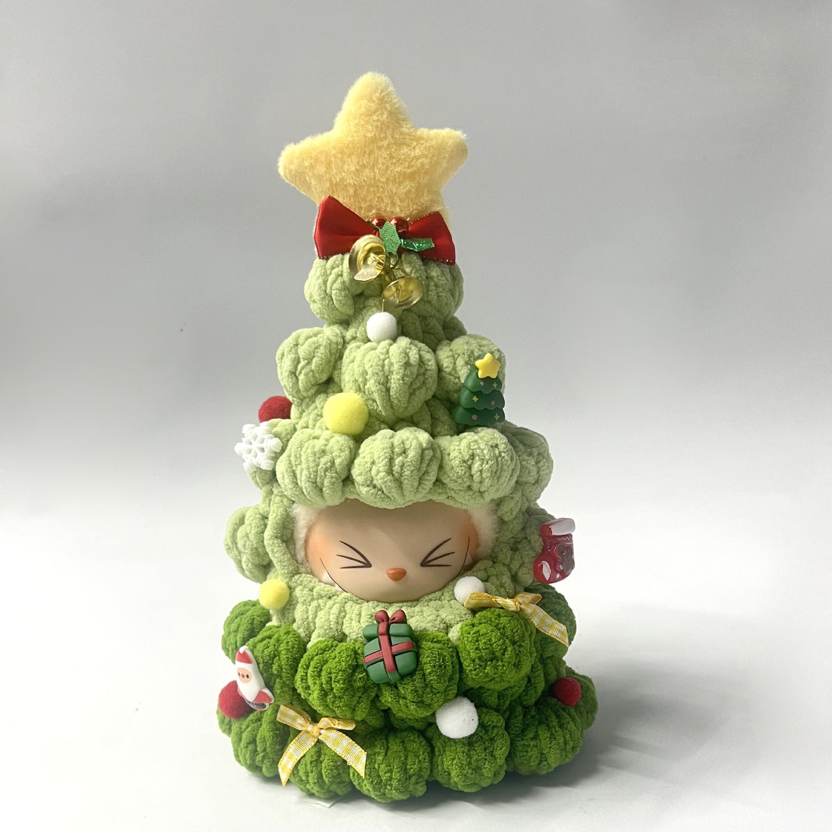 Handmade Labubu Doll Clothes Crochet - Festive Celebrations Christmas Tree