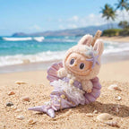 Handmade Labubu Doll Clothes Summer Beach - The Little Mermaid Violet