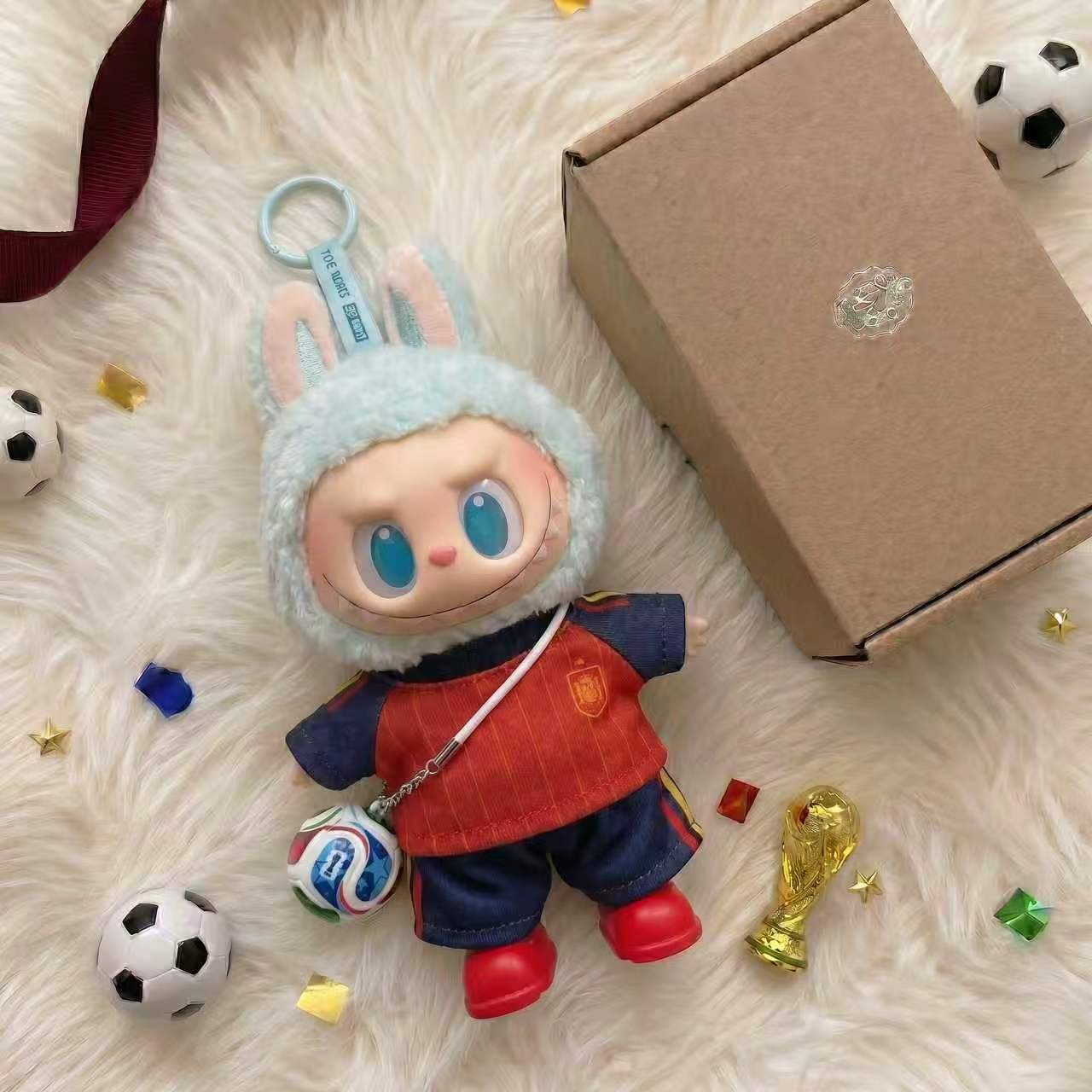 Handmade Labubu Doll Clothes World Cup 2026 Partners - Spain