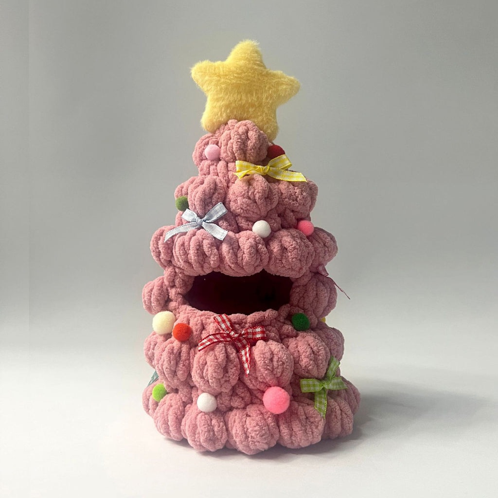 Handmade Labubu Doll Clothes Crochet - Festive Celebrations Christmas Tree