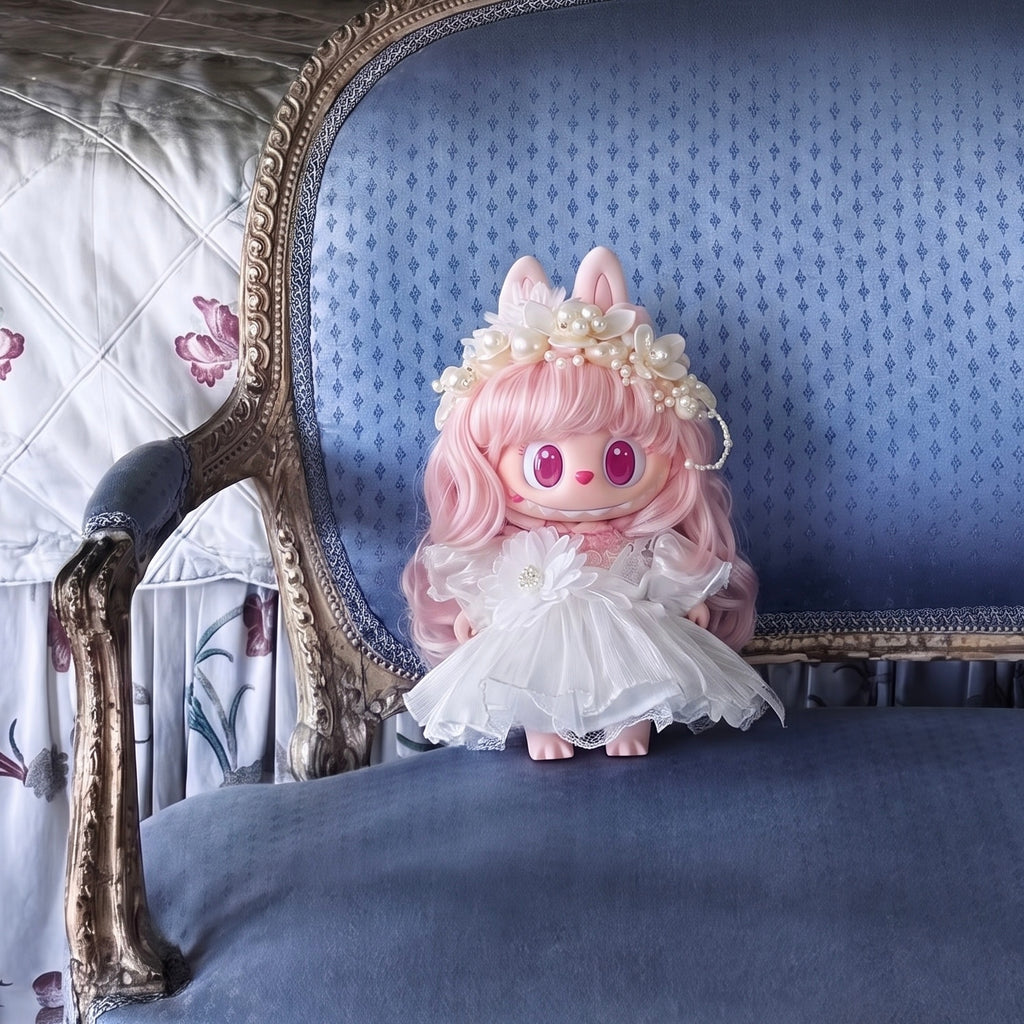 Handmade Labubu Doll Clothes Vintage Barbershop - Sweetheart Garden