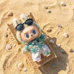 Handmade Labubu Doll Clothes Summer Beach - Hawaiian