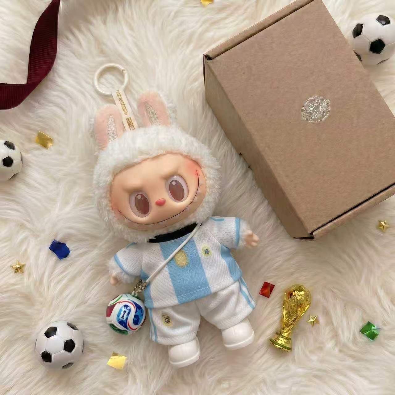 Handmade Labubu Doll Clothes World Cup 2026 Partners - Argentina