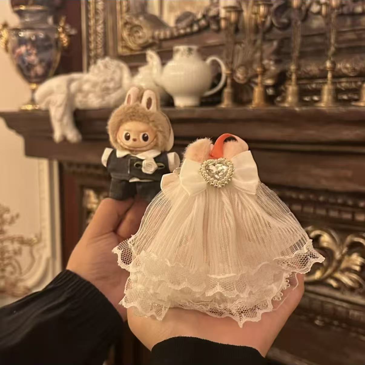 Handmade Labubu Doll Clothes Love Story - Show Your Love