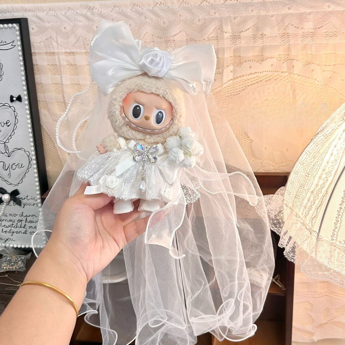 Handmade Labubu Doll Clothes Love Story - Love Butterfly