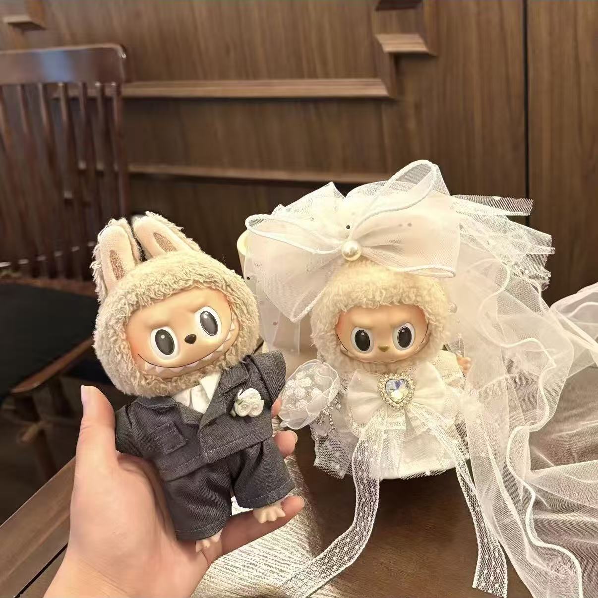 Handmade Labubu Doll Clothes Love Story - Love Forever