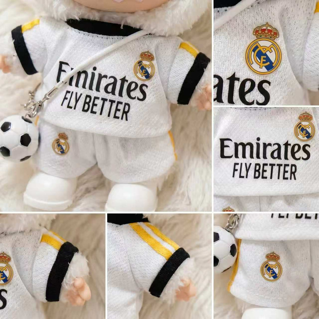 Handmade Labubu Doll Clothes World Cup 2026 Partners - Real Madrid