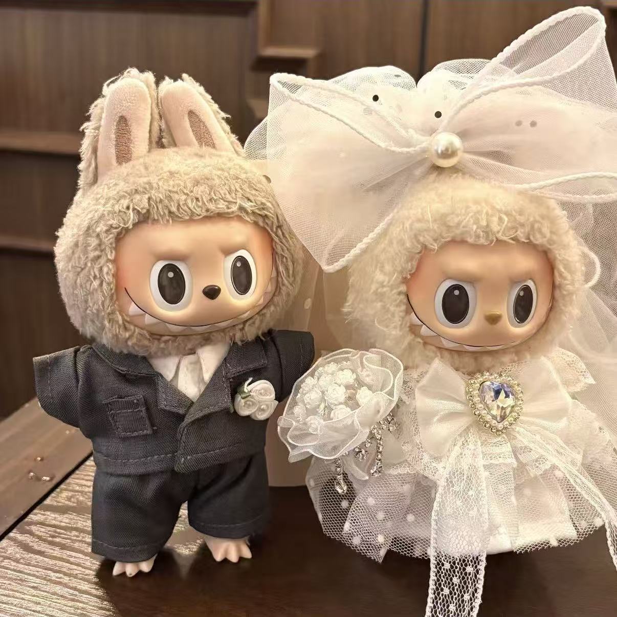 Handmade Labubu Doll Clothes Love Story - Love Forever