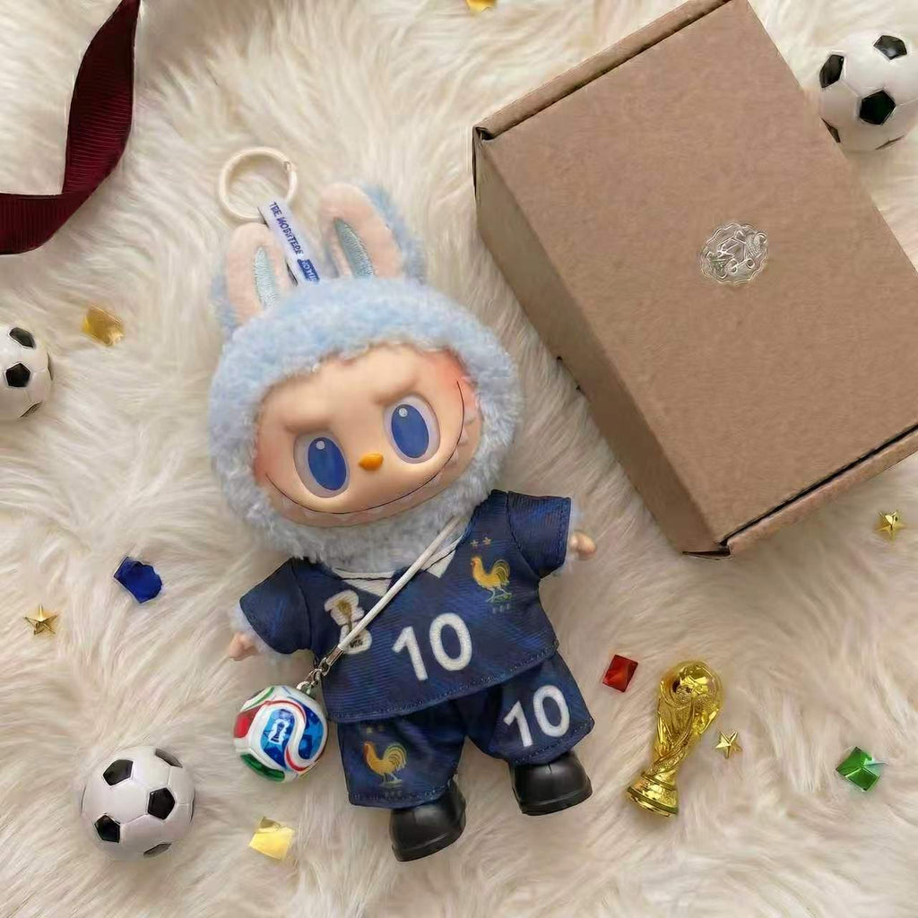 Handmade Labubu Doll Clothes World Cup 2026 Partners - France No. 10