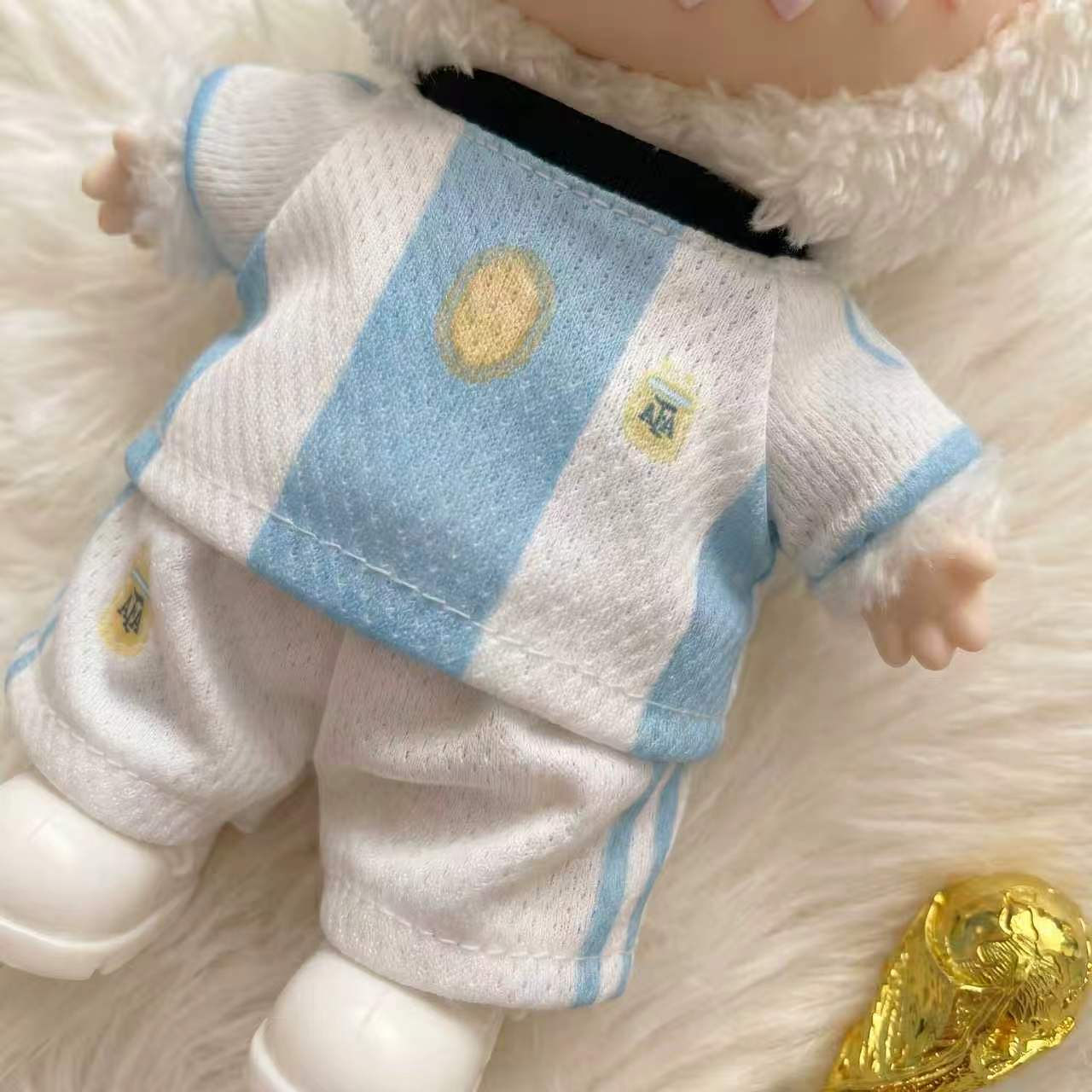 Handmade Labubu Doll Clothes World Cup 2026 Partners - Argentina