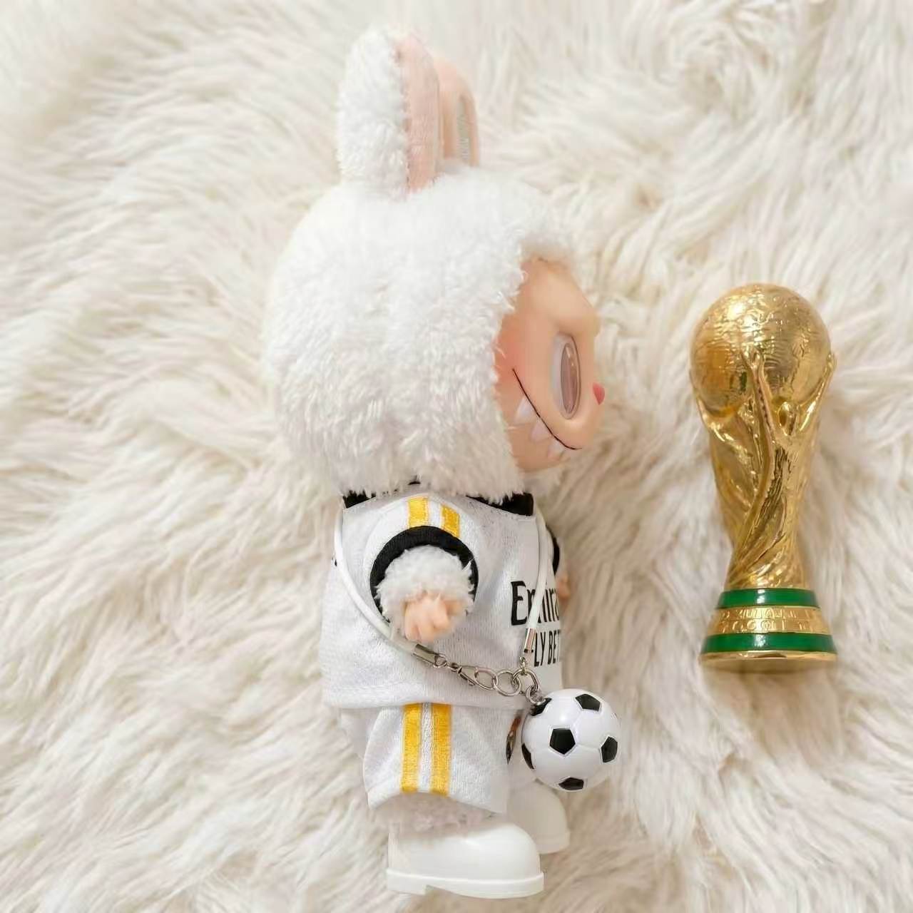 Handmade Labubu Doll Clothes World Cup 2026 Partners - Real Madrid
