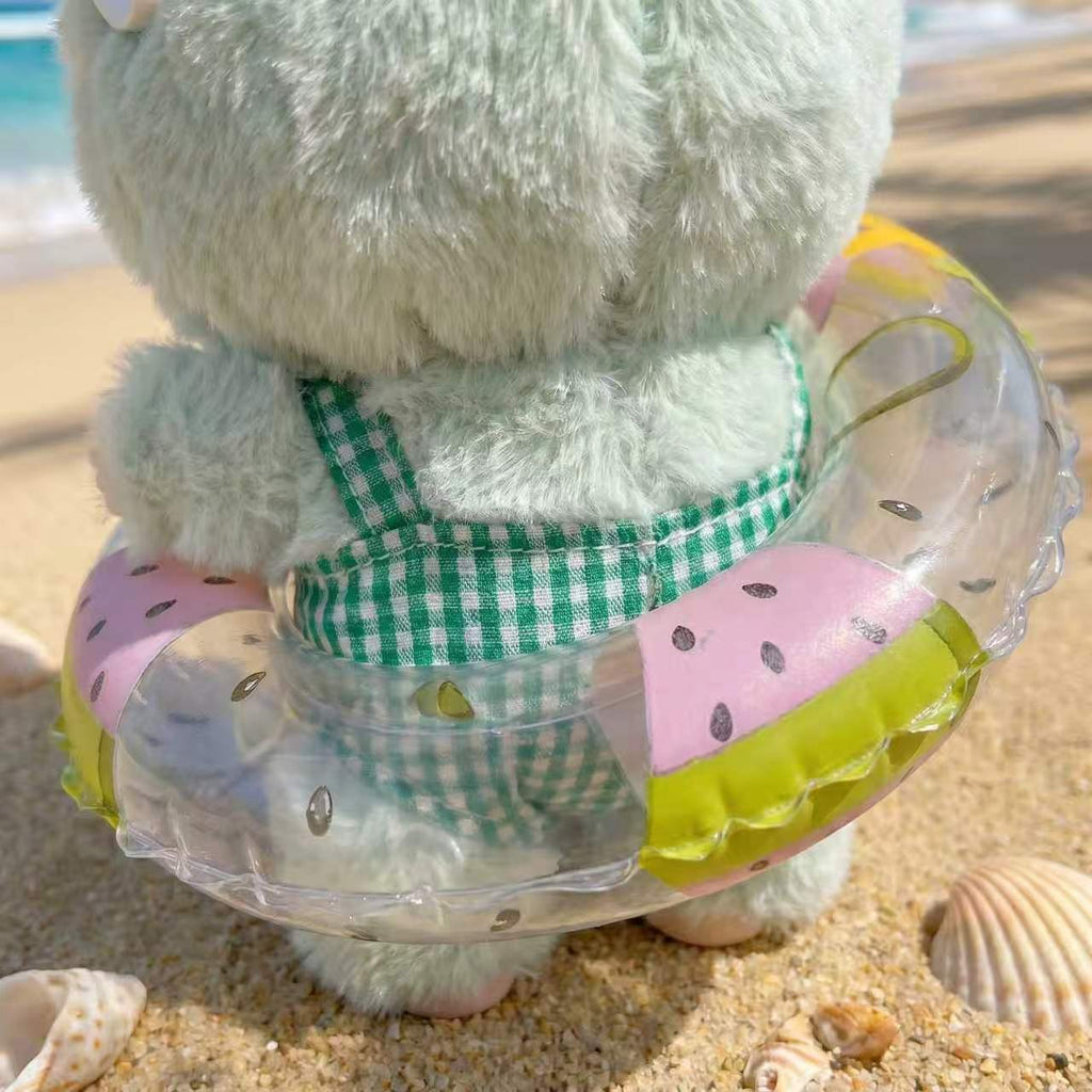 Handmade Labubu Doll Clothes Summer Beach - Green Sunglasses