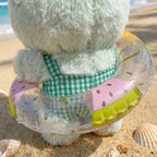 Handmade Labubu Doll Clothes Summer Beach - Green Sunglasses