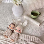 Handmade Zsiga BJD Doll Clothes - Floral Bunny Pajamas