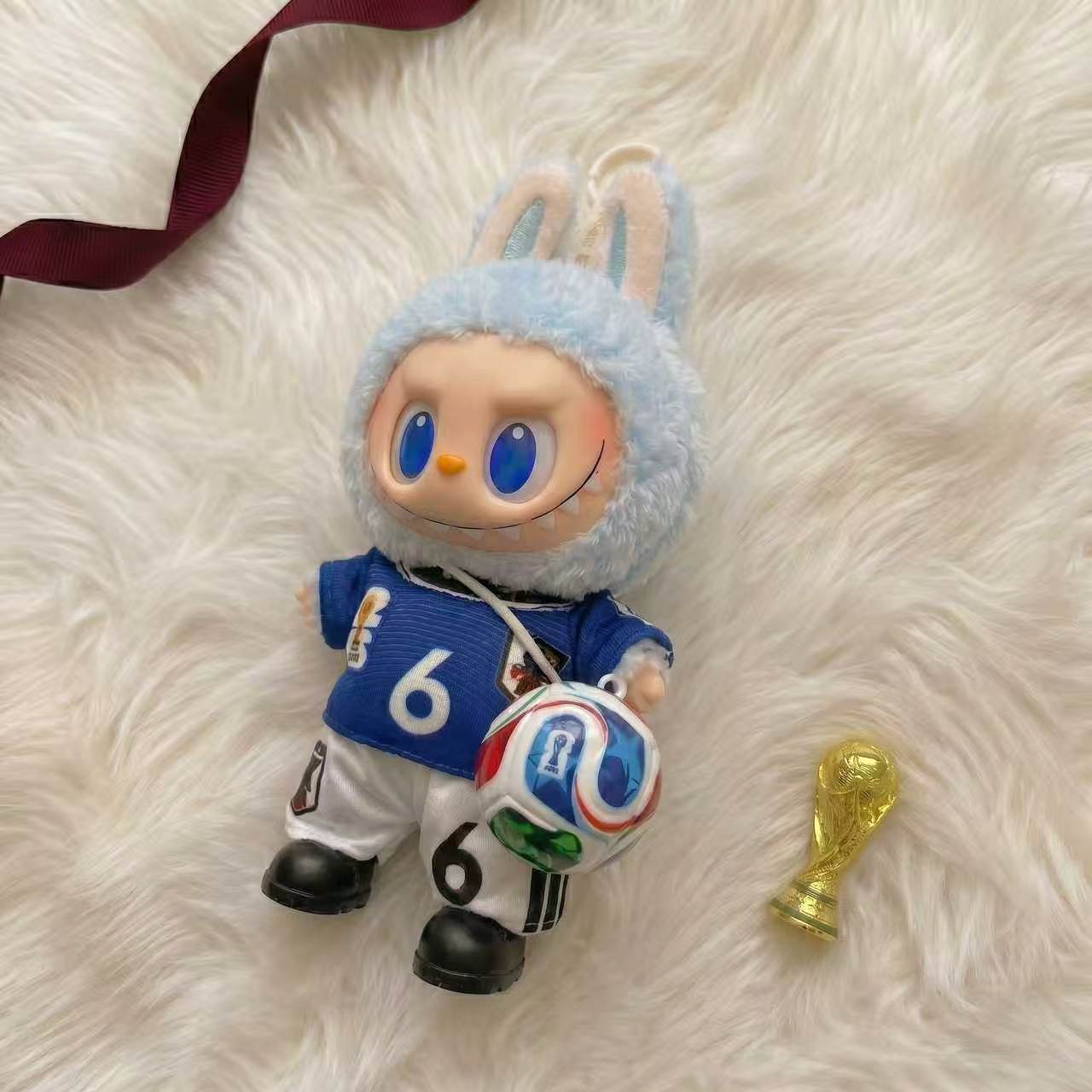 Handmade Labubu Doll Clothes World Cup 2026 Partners - Japan No. 6