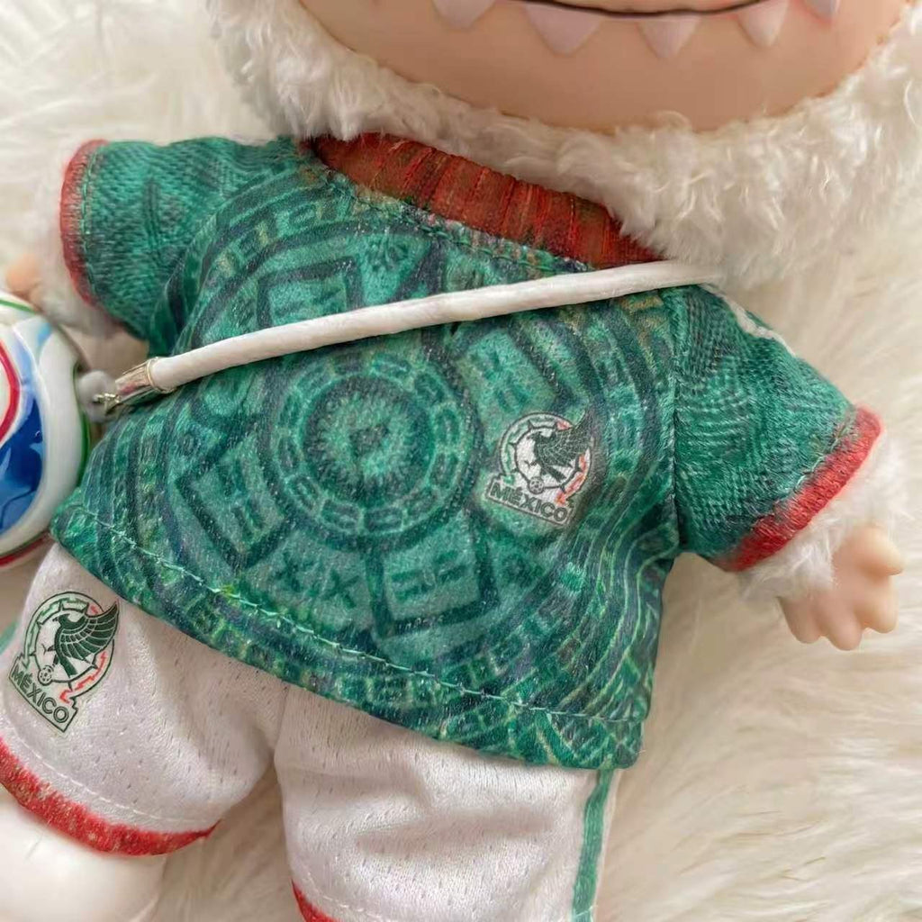 Handmade Labubu Doll Clothes World Cup 2026 Partners - Mexico