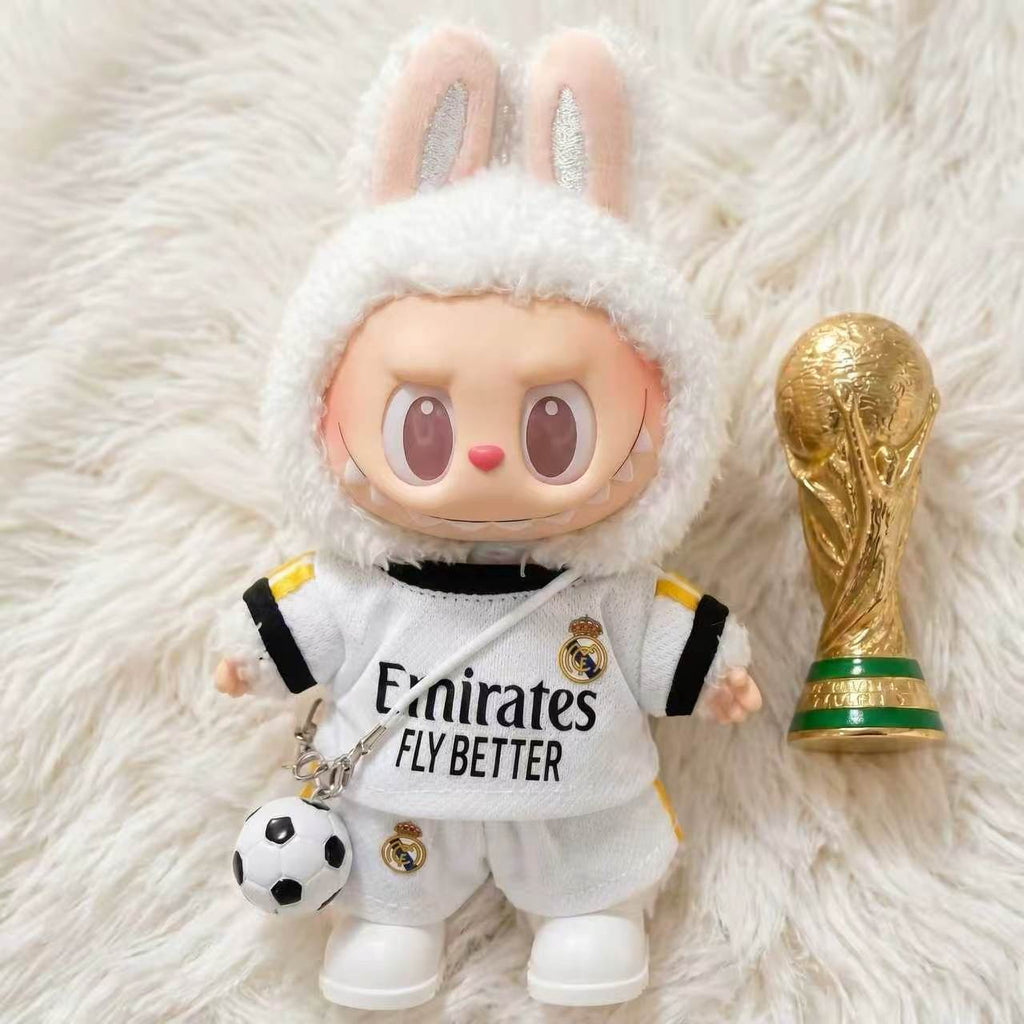 Handmade Labubu Doll Clothes World Cup 2026 Partners - Real Madrid
