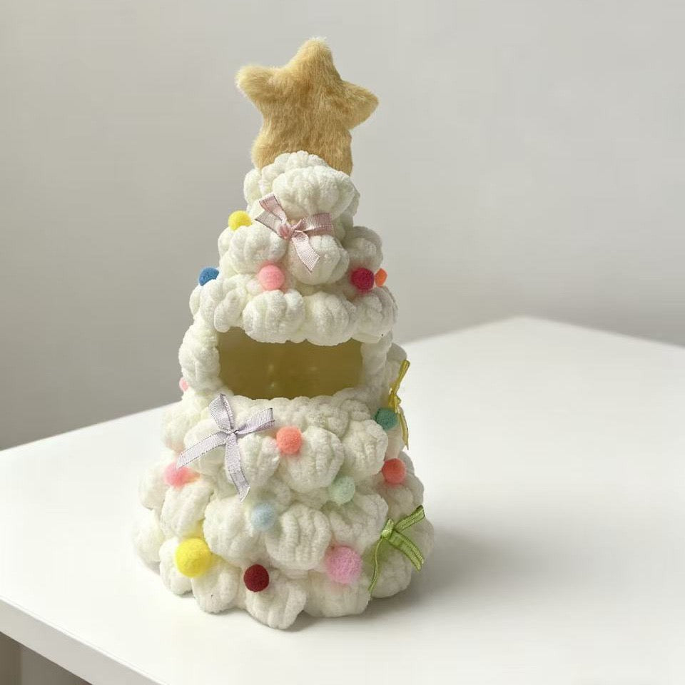 Handmade Labubu Doll Clothes Crochet - Festive Celebrations Christmas Tree