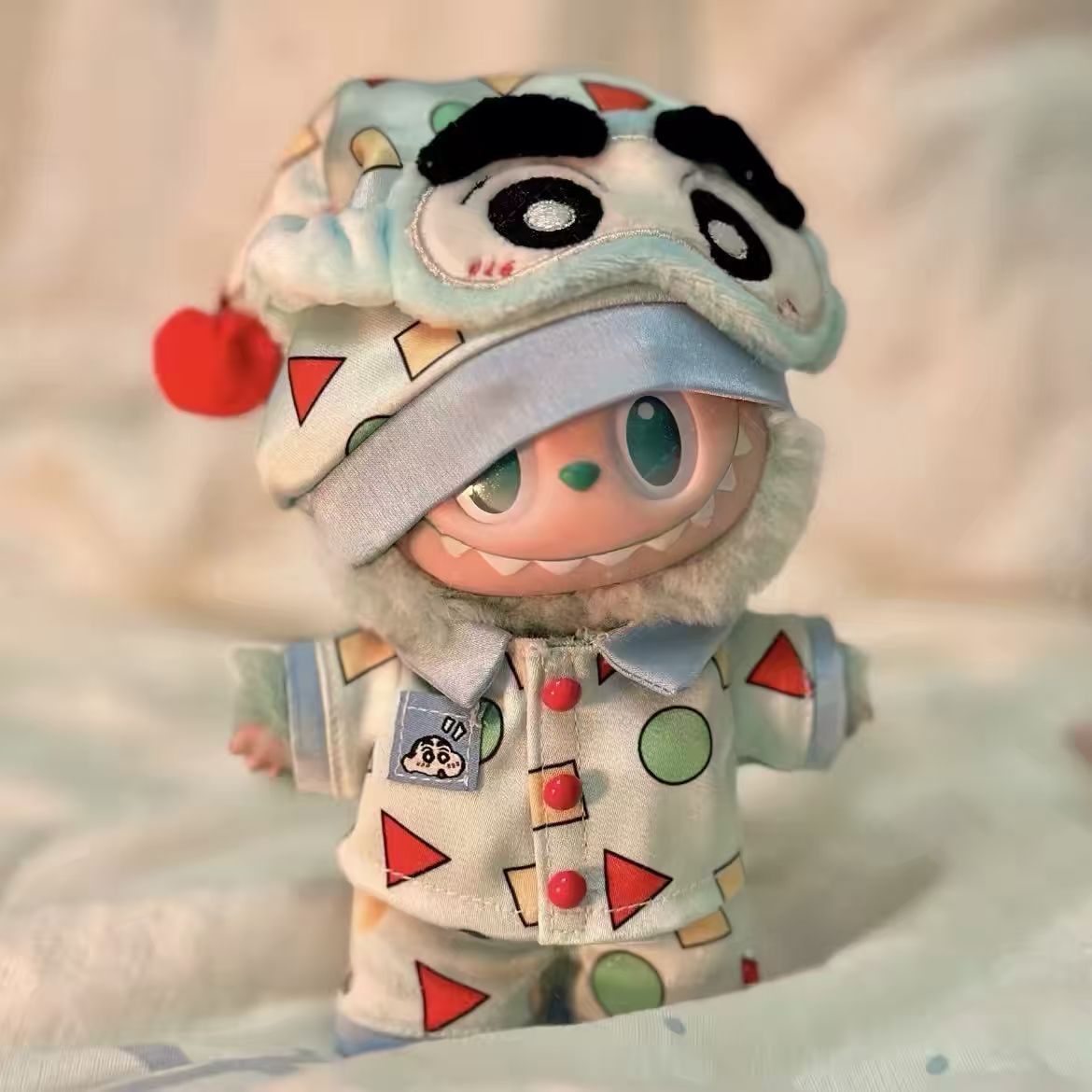 Handmade Labubu Doll Clothes Pajama Party - Good Night