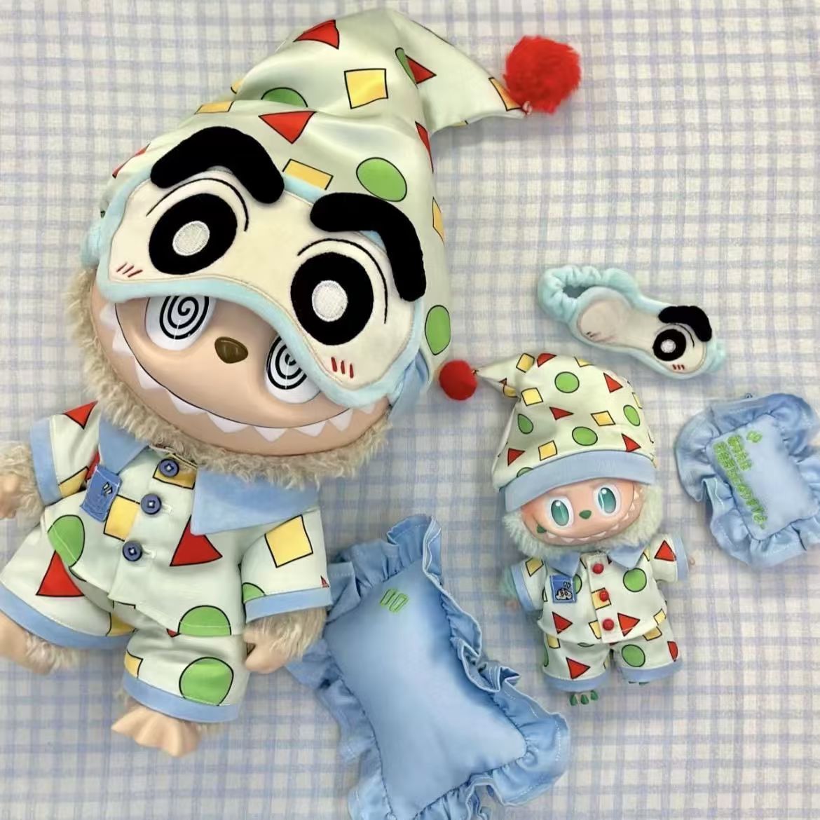 Handmade Labubu Doll Clothes Pajama Party - Good Night