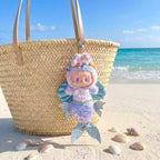 Handmade Labubu Doll Clothes Summer Beach - Mermaid Heart of the Ocean