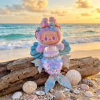Handmade Labubu Doll Clothes Summer Beach - Mermaid Heart of the Ocean