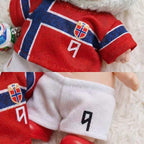 Handmade Labubu Doll Clothes World Cup 2026 Partners - Norway's No. 9 Haaland