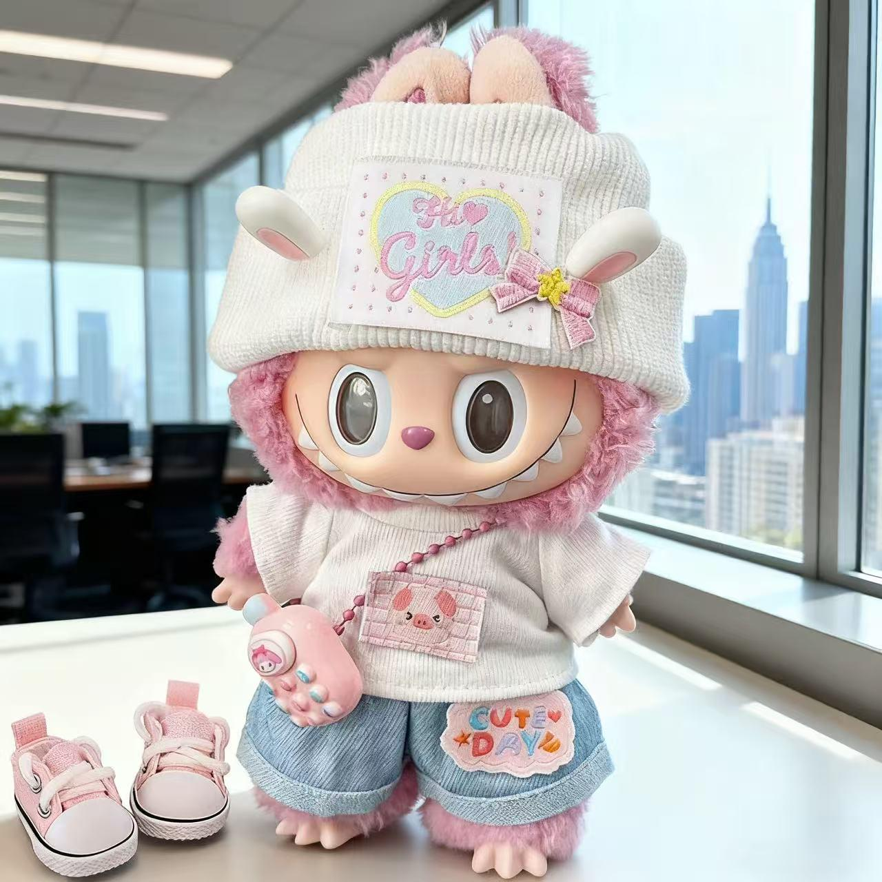 Handmade Labubu Doll Clothes Fashion Party - Innocent Little Rabbit