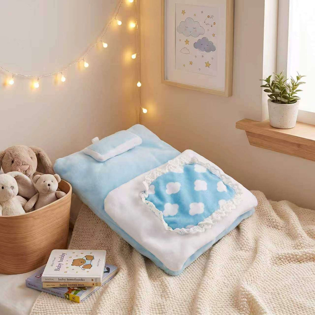 Handmade Labubu Doll Clothes Pajama Party - Cute Sleeping Bag Set