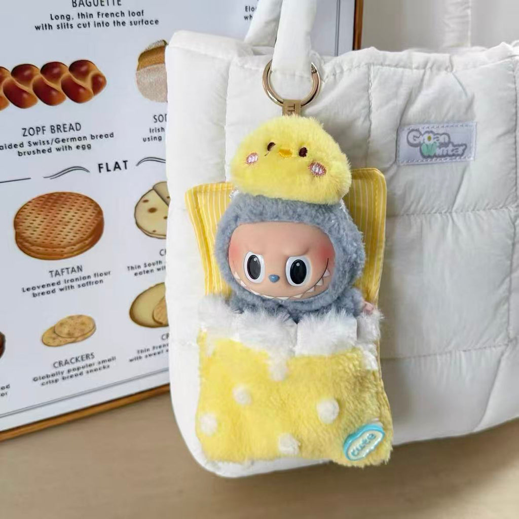 Handmade Labubu Doll Clothes Pajama Party - Cute Sleeping Bag Set