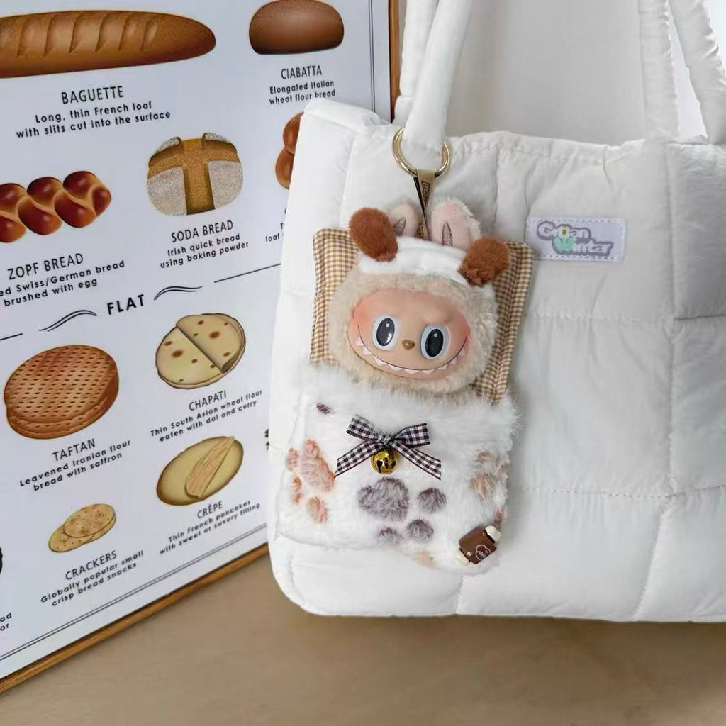 Handmade Labubu Doll Clothes Pajama Party - Cute Sleeping Bag Set