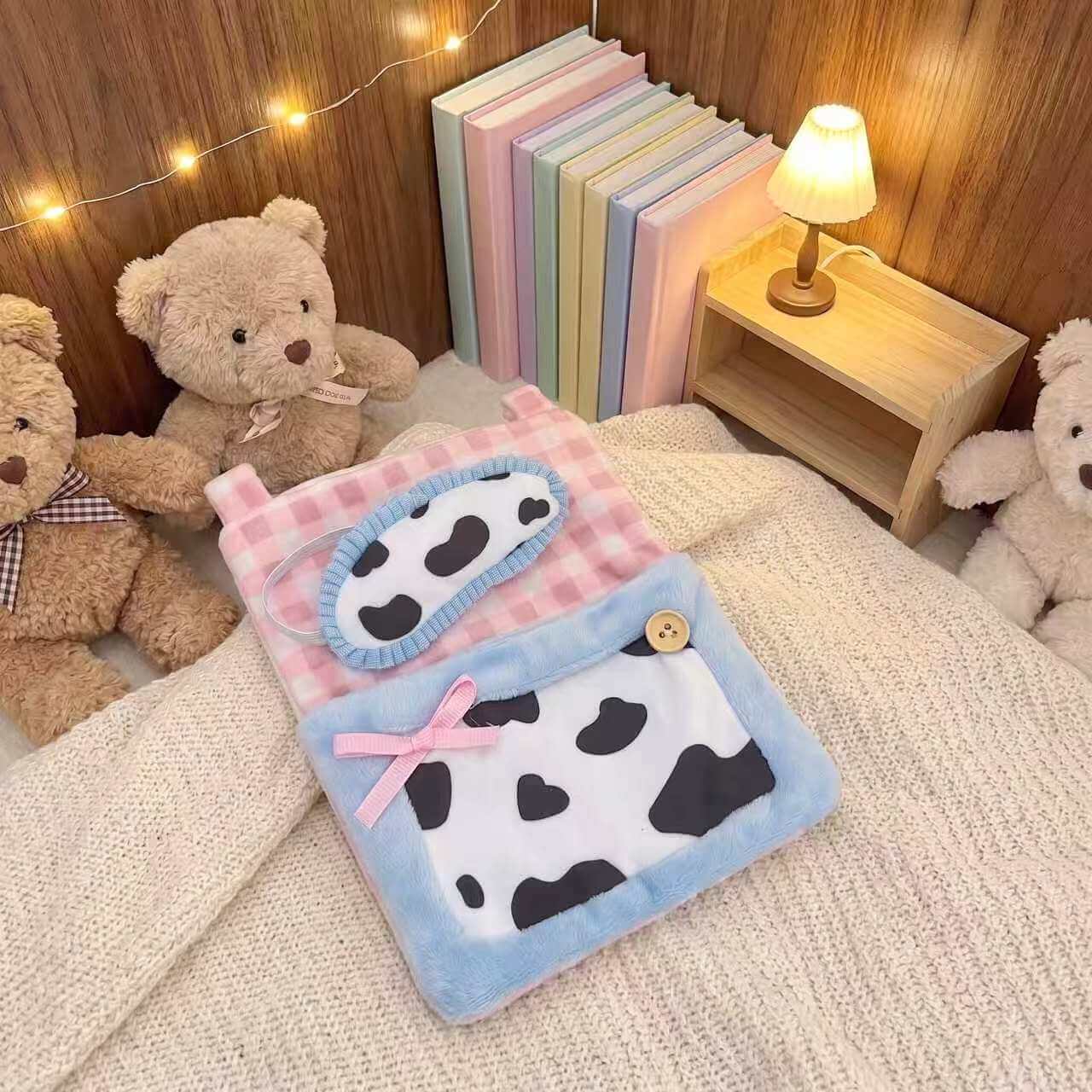 Handmade Labubu Doll Clothes Pajama Party - Cute Sleeping Bag Set
