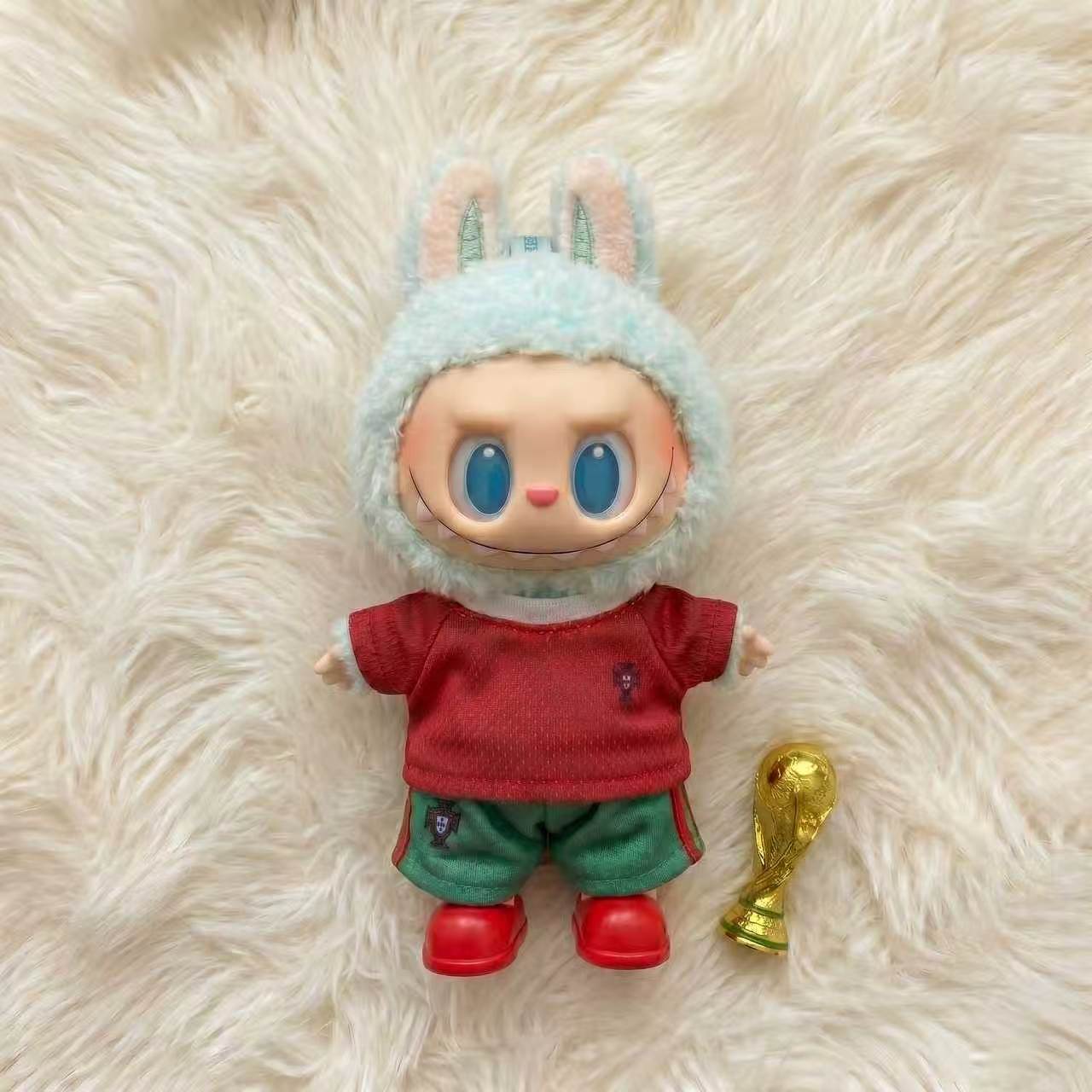 Handmade Labubu Doll Clothes World Cup 2026 Partners - Portugal