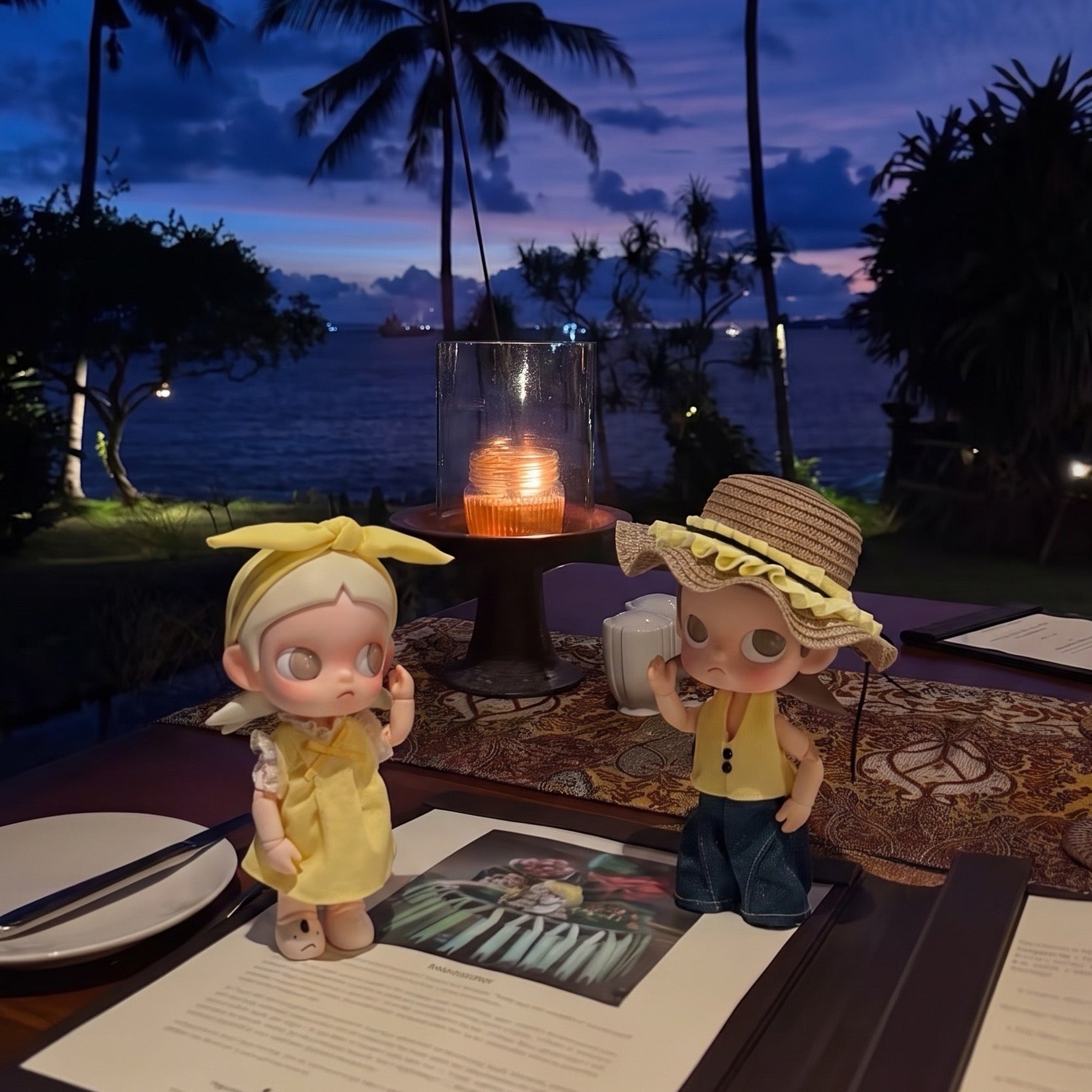 Handmade Zsiga BJD Doll Clothes - Vacation Straw Hat