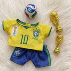 Handmade Labubu Doll Clothes World Cup 2026 Partners - Brazil No. 10
