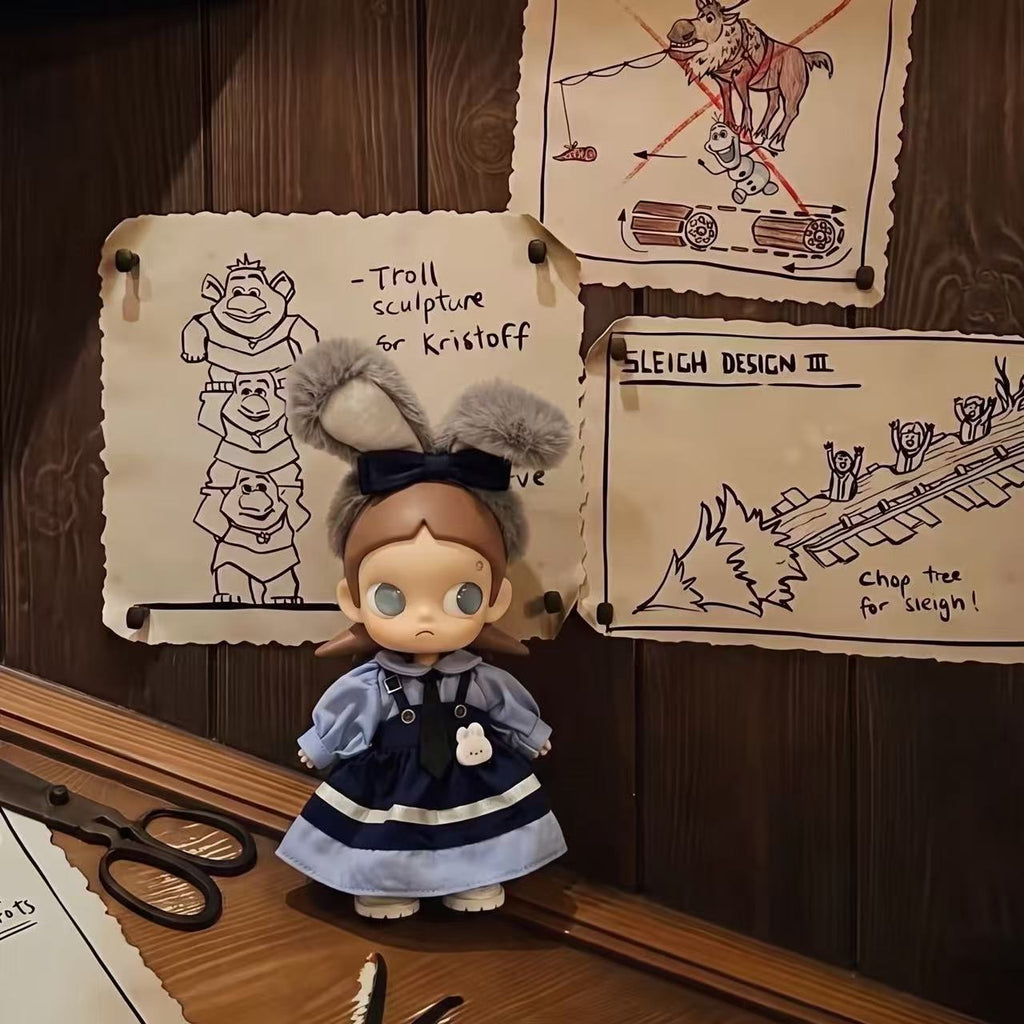 Handmade Zsiga BJD Doll Clothes - Officer Rabbit