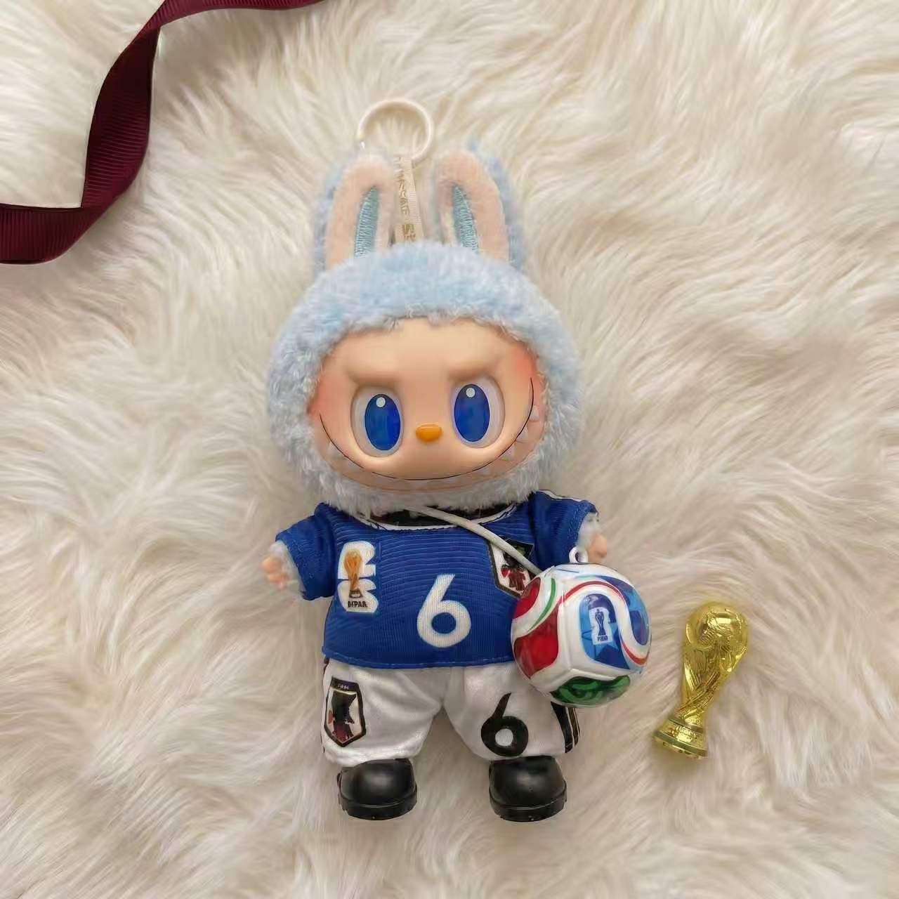 Handmade Labubu Doll Clothes World Cup 2026 Partners - Japan No. 6