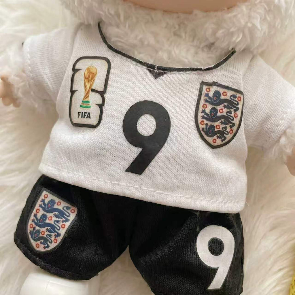 Handmade Labubu Doll Clothes World Cup 2026 Partners - England No. 9